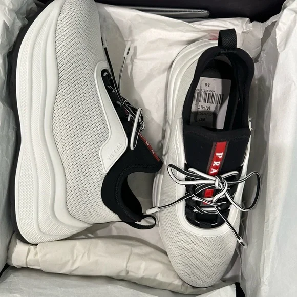 Prada platform sneakers - Picture 4 of 9